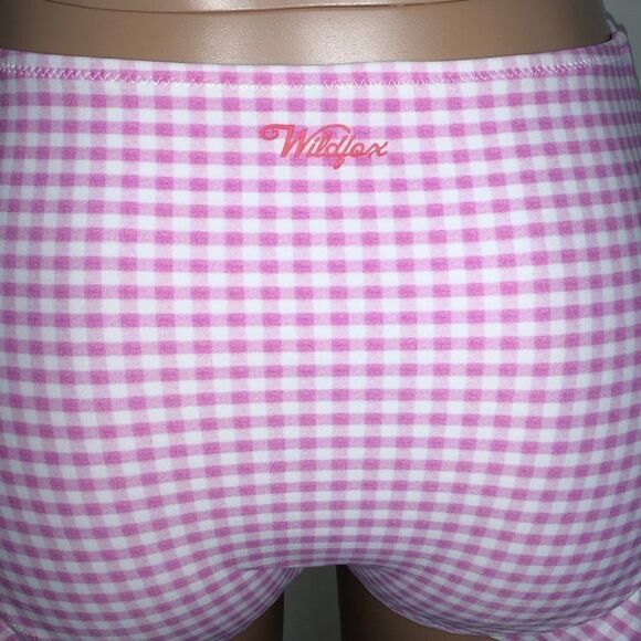New. WILDFOX Gingham Frill bikini bottom. NWT - Picture 7 of 8